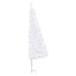 vidaXL Albero Natale per Angolo con LED e Palline Bianco 150 cm PVC vidaXL Albero Natale per Angolo con LED e Palline Bianco 150 cm PVC