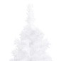 vidaXL Albero Natale per Angolo con LED e Palline Bianco 150 cm PVC vidaXL Albero Natale per Angolo con LED e Palline Bianco 150 cm PVC