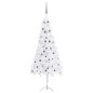 vidaXL Albero Natale per Angolo con LED e Palline Bianco 240 cm PVC vidaXL Albero Natale per Angolo con LED e Palline Bianco 240 cm PVC