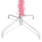 vidaXL Albero Natale Artificiale Sottile con LED Rosa 240 cm