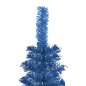 vidaXL Albero Natale Artificiale Sottile con LED Blu 210 cm vidaXL Albero Natale Artificiale Sottile con LED Blu 210 cm