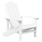 Sedie da Giardino Adirondack 2 pz in HDPE Bianco Sedie da Giardino Adirondack 2 pz in HDPE Bianco