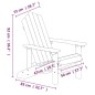 Sedie da Giardino Adirondack 2 pz in HDPE Bianco Sedie da Giardino Adirondack 2 pz in HDPE Bianco