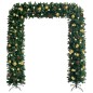 vidaXL Arco per Albero di Natale con LED e Palline Verde 240 cm vidaXL Arco per Albero di Natale con LED e Palline Verde 240 cm
