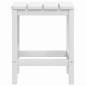 Sedia da Giardino con Tavolo Adirondack in HDPE Bianco