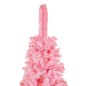 vidaXL Set Albero Natale Slim con LED e Palline Rosa 240 cm PVC vidaXL Set Albero Natale Slim con LED e Palline Rosa 240 cm PVC