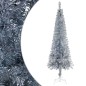 vidaXL Albero Natale Artificiale Sottile LED e Palline Argento 150 cm vidaXL Albero Natale Artificiale Sottile LED e Palline Argento 150 cm