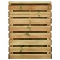 vidaXL Compostiere da Giardino Doghe 4 pz 80x50x100 cm Pino Impregnato vidaXL Compostiere da Giardino Doghe 4 pz 80x50x100 cm Pino Impregnato
