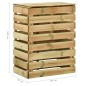 vidaXL Compostiere da Giardino Doghe 4 pz 80x50x100 cm Pino Impregnato vidaXL Compostiere da Giardino Doghe 4 pz 80x50x100 cm Pino Impregnato