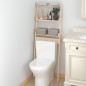 vidaXL Rastrelliera da Bagno 63,5x32x179 cm in Legno Massello di Pino vidaXL Rastrelliera da Bagno 63,5x32x179 cm in Legno Massello di Pino