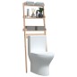 vidaXL Rastrelliera da Bagno 63,5x32x179 cm in Legno Massello di Pino vidaXL Rastrelliera da Bagno 63,5x32x179 cm in Legno Massello di Pino