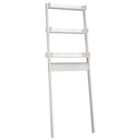 vidaXL Rastrelliera da Bagno Bianca 63,5x32x179 cm Legno Massello Pino