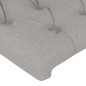 vidaXL Testiera ad Orecchio Grigio Chiaro 147x23x78/88 cm in Tessuto
