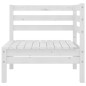 vidaXL Set Divani da Giardino 3 pz Bianco in Legno Massello di Pino vidaXL Set Divani da Giardino 3 pz Bianco in Legno Massello di Pino