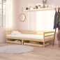 vidaXL Divano Letto con Cassetti 90x200 cm Legno Massello di Pino vidaXL Divano Letto con Cassetti 90x200 cm Legno Massello di Pino