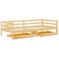 vidaXL Divano Letto con Cassetti 90x200 cm Legno Massello di Pino vidaXL Divano Letto con Cassetti 90x200 cm Legno Massello di Pino