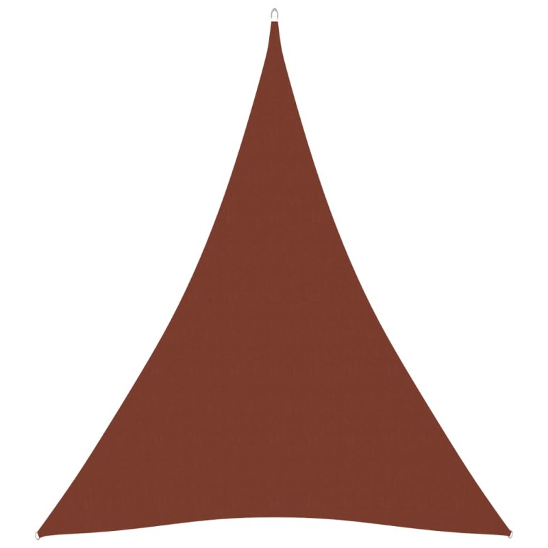 Parasole a Vela Oxford Triangolare 3x4x4 m Terracotta Parasole a Vela Oxford Triangolare 3x4x4 m Terracotta