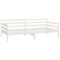vidaXL Divano Letto con Cassetti 90x200 cm Bianco in Massello di Pino vidaXL Divano Letto con Cassetti 90x200 cm Bianco in Massello di Pino
