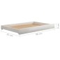 vidaXL Divano Letto con Cassetti 90x200 cm Bianco in Massello di Pino vidaXL Divano Letto con Cassetti 90x200 cm Bianco in Massello di Pino