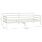 vidaXL Divano Letto con Cassetti 90x200 cm Bianco in Massello di Pino vidaXL Divano Letto con Cassetti 90x200 cm Bianco in Massello di Pino