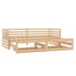 vidaXL Dormeuse Estraibile 2x(90x200) cm in Legno Massello di Pino vidaXL Dormeuse Estraibile 2x(90x200) cm in Legno Massello di Pino