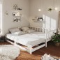 vidaXL Dormeuse Estraibile 2x(90x200) cm Bianca in Massello di Pino vidaXL Dormeuse Estraibile 2x(90x200) cm Bianca in Massello di Pino