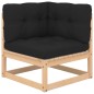 vidaXL Set Divani da Giardino 9 pz con Cuscini Legno Massello di Pino vidaXL Set Divani da Giardino 9 pz con Cuscini Legno Massello di Pino
