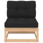 vidaXL Set Salotto Giardino 8 pz Cuscini Antracite Legno Massello Pino