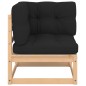 vidaXL Set Divani da Giardino 6 pz con Cuscini Legno Massello di Pino vidaXL Set Divani da Giardino 6 pz con Cuscini Legno Massello di Pino