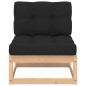 vidaXL Set Divani da Giardino 6 pz con Cuscini Legno Massello di Pino vidaXL Set Divani da Giardino 6 pz con Cuscini Legno Massello di Pino