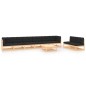 vidaXL Set Salotto Giardino 9 pz Cuscini Antracite Legno Massello Pino vidaXL Set Salotto Giardino 9 pz Cuscini Antracite Legno Massello Pino