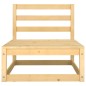 vidaXL Set Divani da Giardino 7 pz con Cuscini Legno Massello di Pino vidaXL Set Divani da Giardino 7 pz con Cuscini Legno Massello di Pino