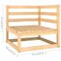 vidaXL Set Divani da Giardino 7 pz con Cuscini Legno Massello di Pino vidaXL Set Divani da Giardino 7 pz con Cuscini Legno Massello di Pino