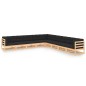vidaXL Set Divani da Giardino 9 pz con Cuscini Legno Massello di Pino vidaXL Set Divani da Giardino 9 pz con Cuscini Legno Massello di Pino