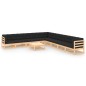 vidaXL Set Salotto Giardino 10pz Cuscini Antracite Legno Massello Pino vidaXL Set Salotto Giardino 10pz Cuscini Antracite Legno Massello Pino