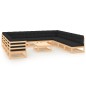 vidaXL Set Salotto Giardino 12pz Cuscini Antracite Legno Massello Pino vidaXL Set Salotto Giardino 12pz Cuscini Antracite Legno Massello Pino