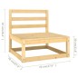 vidaXL Set Salotto Giardino 14pz Cuscini Antracite Legno Massello Pino vidaXL Set Salotto Giardino 14pz Cuscini Antracite Legno Massello Pino