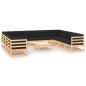 vidaXL Set Salotto Giardino 12pz Cuscini Antracite Legno Massello Pino vidaXL Set Salotto Giardino 12pz Cuscini Antracite Legno Massello Pino