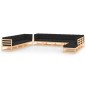 vidaXL Set Salotto Giardino 12pz Cuscini Antracite Legno Massello Pino vidaXL Set Salotto Giardino 12pz Cuscini Antracite Legno Massello Pino