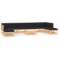 vidaXL Set Salotto Giardino 11pz Cuscini Antracite Legno Massello Pino vidaXL Set Salotto Giardino 11pz Cuscini Antracite Legno Massello Pino