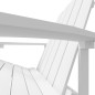 vidaXL Sedia da Giardino Adirondack Bianca HDPE vidaXL Sedia da Giardino Adirondack Bianca HDPE