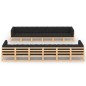 vidaXL Set Salotto Giardino 12pz Cuscini Antracite Legno Massello Pino vidaXL Set Salotto Giardino 12pz Cuscini Antracite Legno Massello Pino