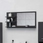 Specchio da Bagno Grigio 90x10,5x45 cm in Truciolato Specchio da Bagno Grigio 90x10,5x45 cm in Truciolato