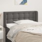 Testiera ad Orecchio Grigio 83x16x78/88 cm in Similpelle Testiera ad Orecchio Grigio 83x16x78/88 cm in Similpelle