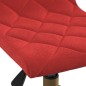 vidaXL Sedie da Pranzo Girevoli 4 pz Rosso Vino in Velluto vidaXL Sedie da Pranzo Girevoli 4 pz Rosso Vino in Velluto