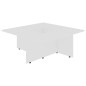 Tavolino da Salotto Bianco 79,5x79,5x30 cm in Legno Multistrato Tavolino da Salotto Bianco 79,5x79,5x30 cm in Legno Multistrato