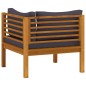 vidaXL Set Divani da Giardino 5 pz con Cuscini in Massello di Acacia vidaXL Set Divani da Giardino 5 pz con Cuscini in Massello di Acacia