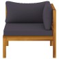vidaXL Set Divani da Giardino 5 pz con Cuscini in Massello di Acacia vidaXL Set Divani da Giardino 5 pz con Cuscini in Massello di Acacia