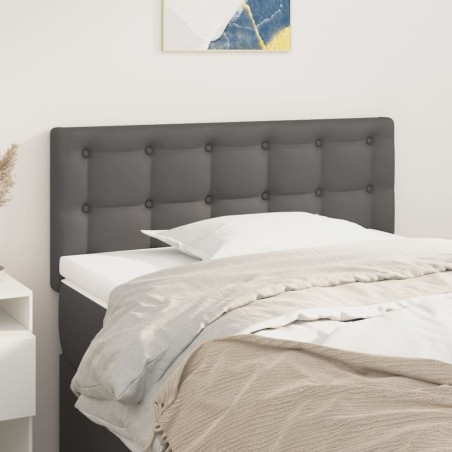 vidaXL Testiera Grigia 80x5x78/88 cm in Similpelle