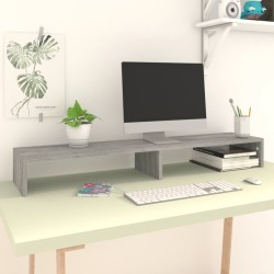 Supporto Monitor Grigio Sonoma 110x23,5x9 cm Legno Multistrato